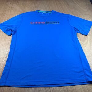 Chaps Sport Performance T-Shirt Men’s XXL Blue Athletic Stretch Crewneck